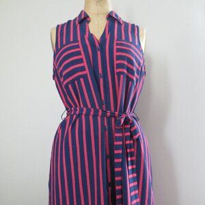 Express Stripe Shirt Dress